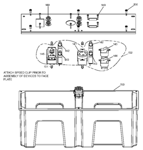 Panel Diagram and Parts List for BS600 Type 0 Porter Cable Generator